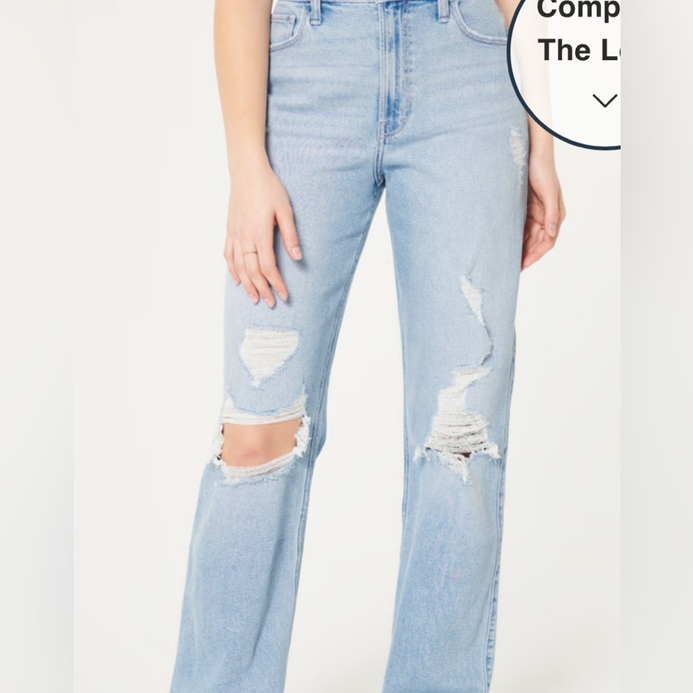 Hollister size OS w25 L29 dad jeansss